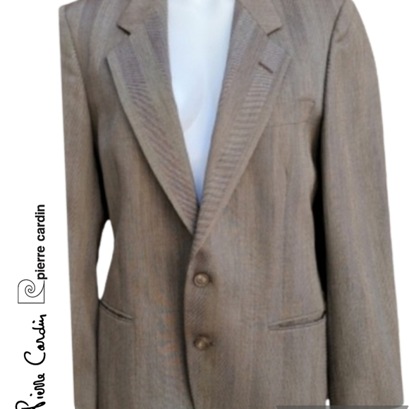 Pierre Cardin Vintage‎ Herringbone blazer 35R S - Picture 1 of 11